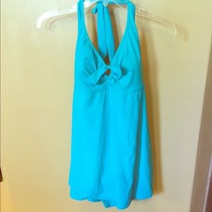 Gorgeous Spanx turquoise swim dress.